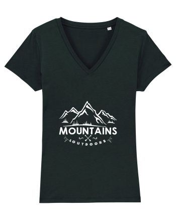 Mountains outdoors Black