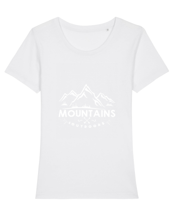 Mountains outdoors White