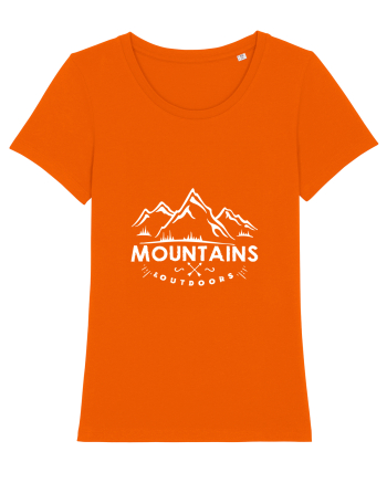 Mountains outdoors Bright Orange