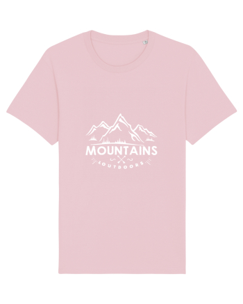 Mountains outdoors Cotton Pink