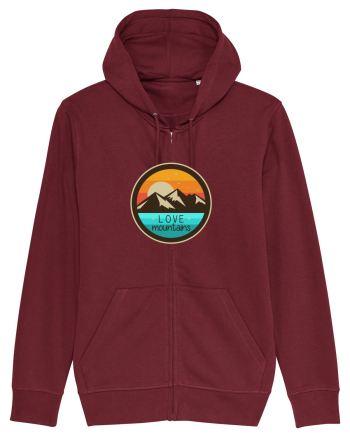 Love Mountains Burgundy