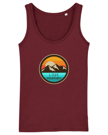 Love Mountains Burgundy