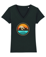 Love Mountains Tricou mânecă scurtă guler V Damă Evoker
