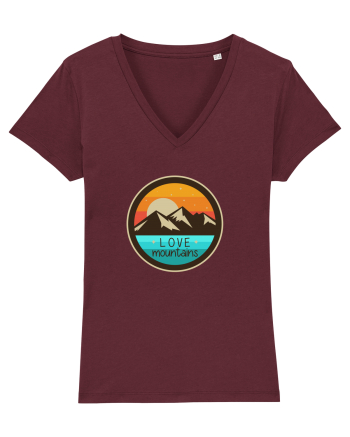 Love Mountains Burgundy