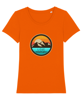 Love Mountains Bright Orange