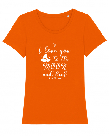 Love you to the moon Bright Orange