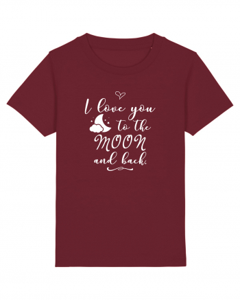 Love you to the moon Burgundy