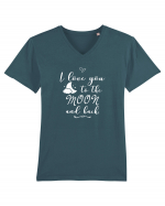 Love you to the moon Tricou mânecă scurtă guler V Bărbat Presenter