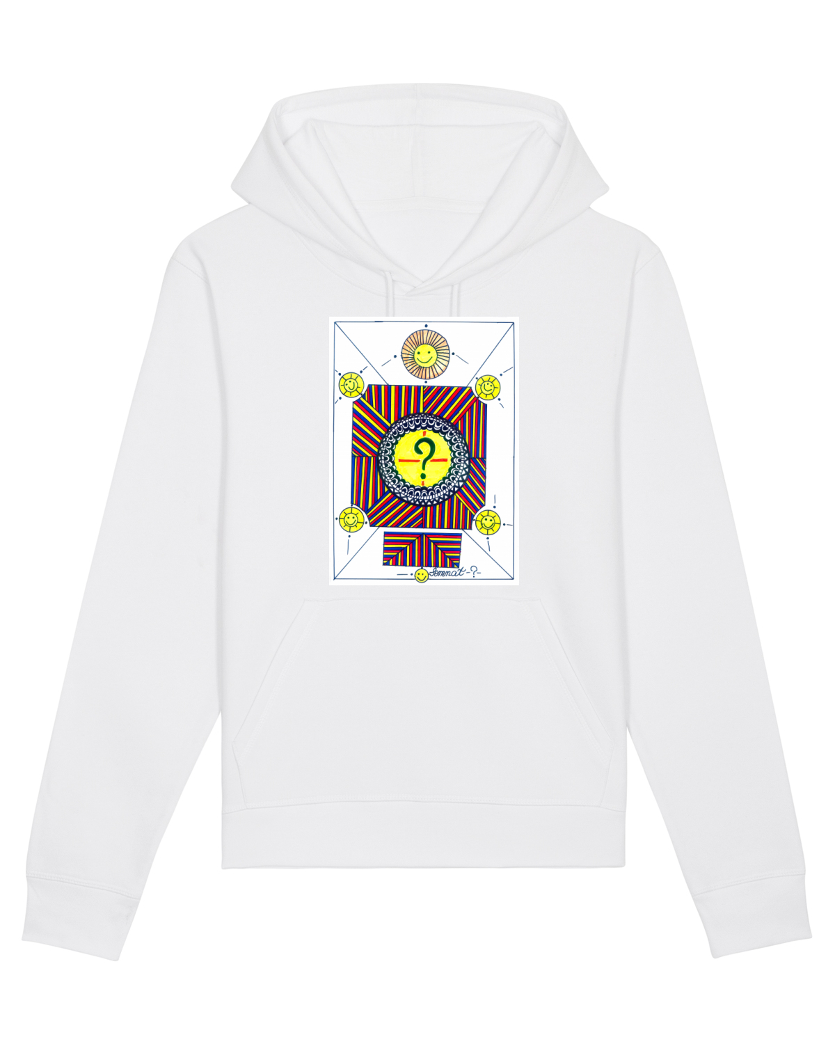 Hanorac Unisex Drummer White