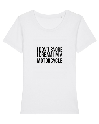 I dream I'm a motorcycle White