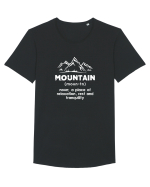 Mountain Definition Tricou mânecă scurtă guler larg Bărbat Skater