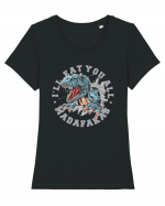 I'll Eat You All Madafakas Tricou mânecă scurtă guler larg fitted Damă Expresser