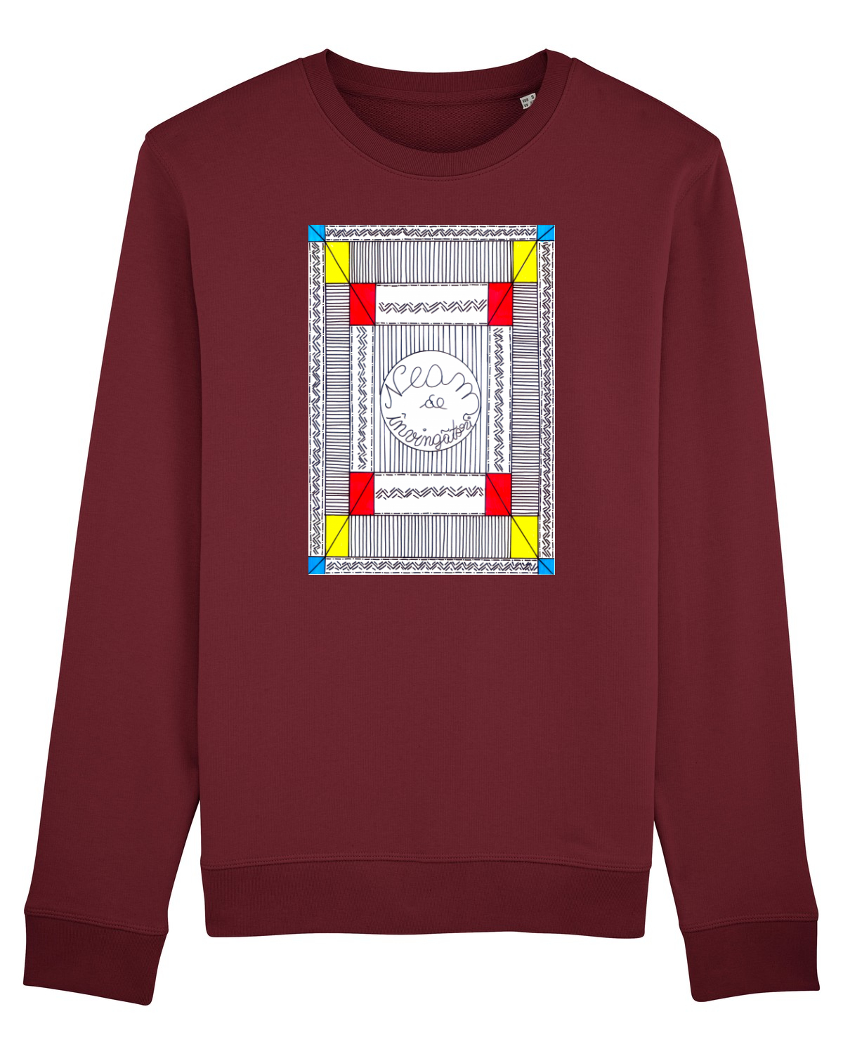 Bluză mânecă lungă Unisex Rise Burgundy