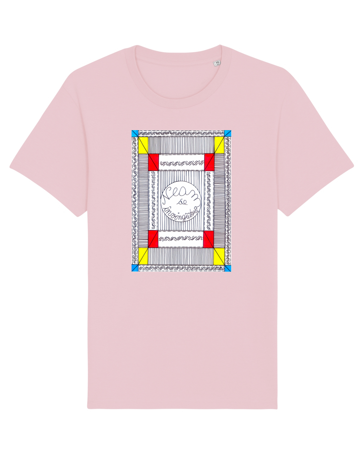 Tricou mânecă scurtă Unisex Rocker Cotton Pink