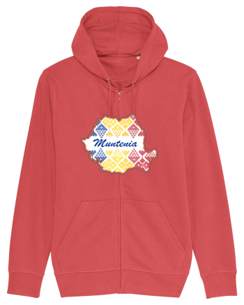 Muntenia Romania Tricolor Motive Nationale Carmine Red
