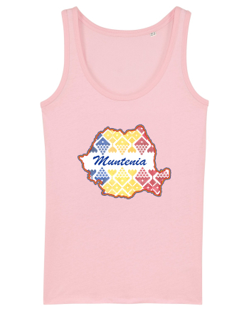 Muntenia Romania Tricolor Motive Nationale Cotton Pink