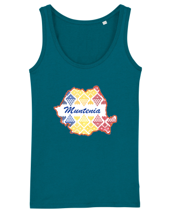 Muntenia Romania Tricolor Motive Nationale Ocean Depth