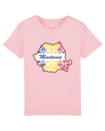 Muntenia Romania Tricolor Motive Nationale Cotton Pink