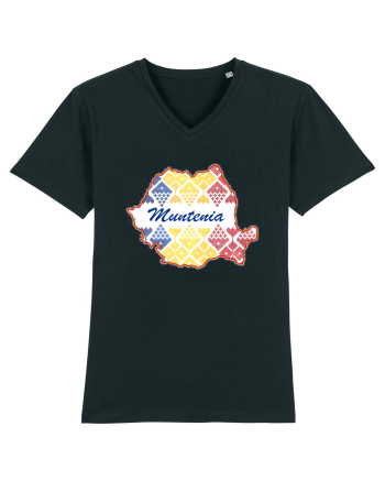 Muntenia Romania Tricolor Motive Nationale Black