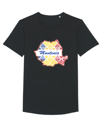 Muntenia Romania Tricolor Motive Nationale Black