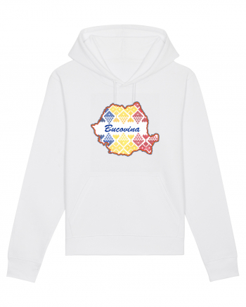 Bucovina Romania Tricolor Motive Nationale White
