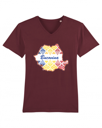 Bucovina Romania Tricolor Motive Nationale Burgundy