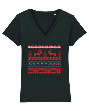 Craciun Romania motiv traditional Black