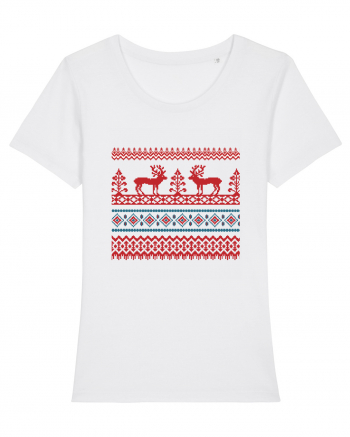 Craciun Romania motiv traditional White