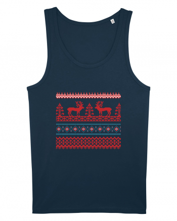Craciun Romania motiv traditional Navy