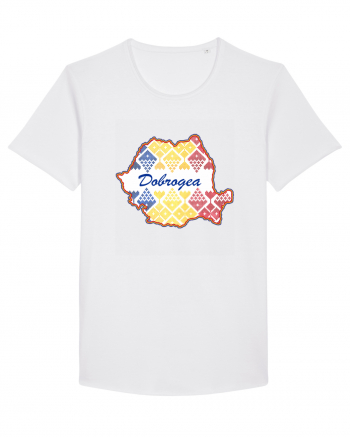 Dobrogea Romania Tricolor Motive Nationale White