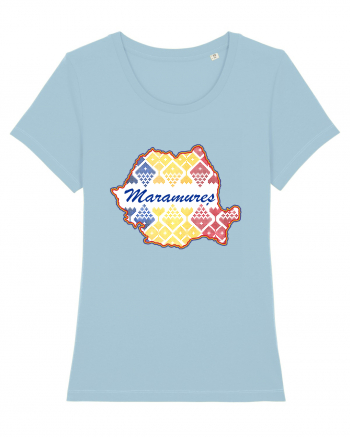 Maramures Romania Tricolor Motive Nationale Sky Blue
