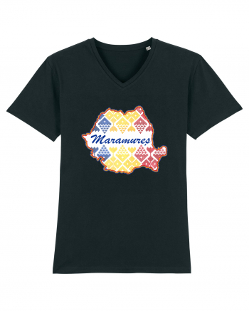 Maramures Romania Tricolor Motive Nationale Black