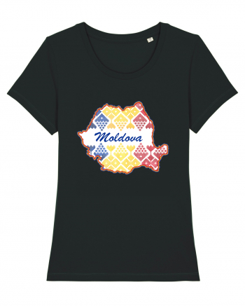 Moldova Romania Tricolor Motive Nationale Black