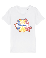 Moldova Romania Tricolor Motive Nationale Tricou mânecă scurtă  Copii Mini Creator