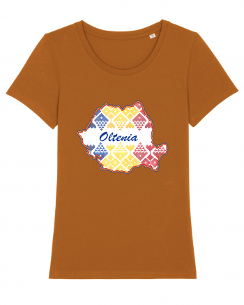 Oltenia Romania Tricolor Motive Nationale Roasted Orange
