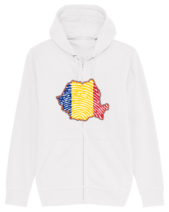 Romania Tricolor Identitate White
