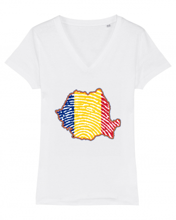 Romania Tricolor Identitate White