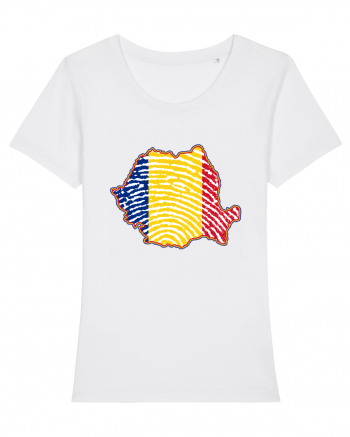 Romania Tricolor Identitate White