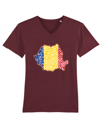 Romania Tricolor Identitate Burgundy