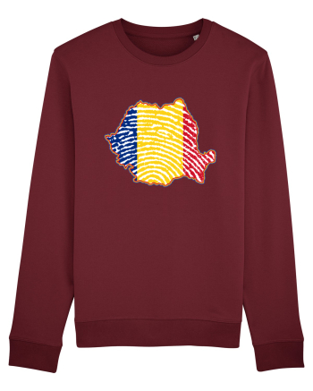 Romania Tricolor Identitate Burgundy