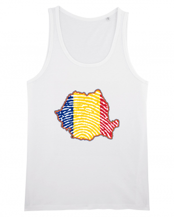 Romania Tricolor Identitate White