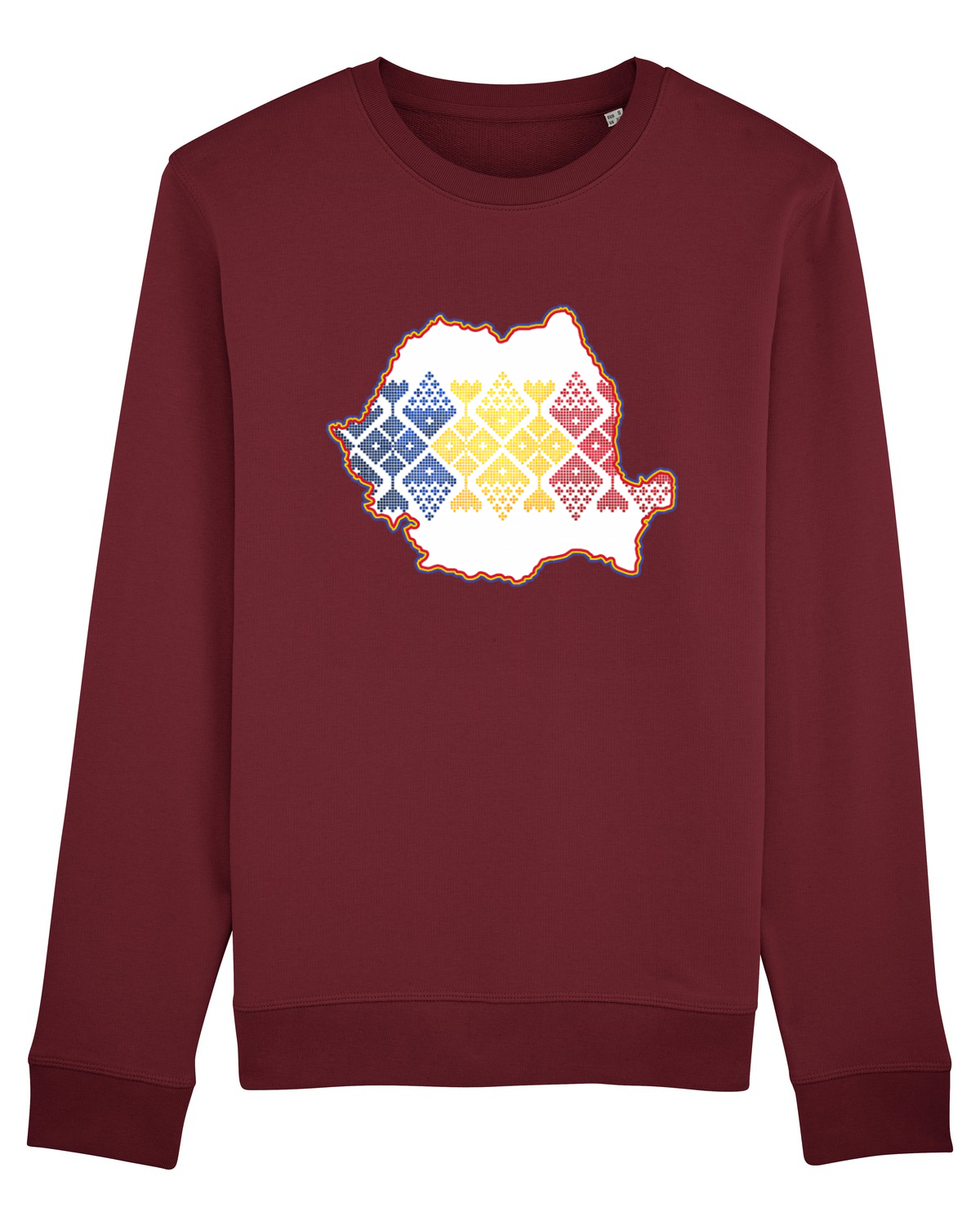 Bluză mânecă lungă Unisex Rise Burgundy