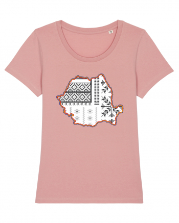 Romania Tricolor Motive Nationale Traditionale Canyon Pink