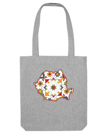 Romania Tricolor Motive Nationale Traditionale Heather Grey