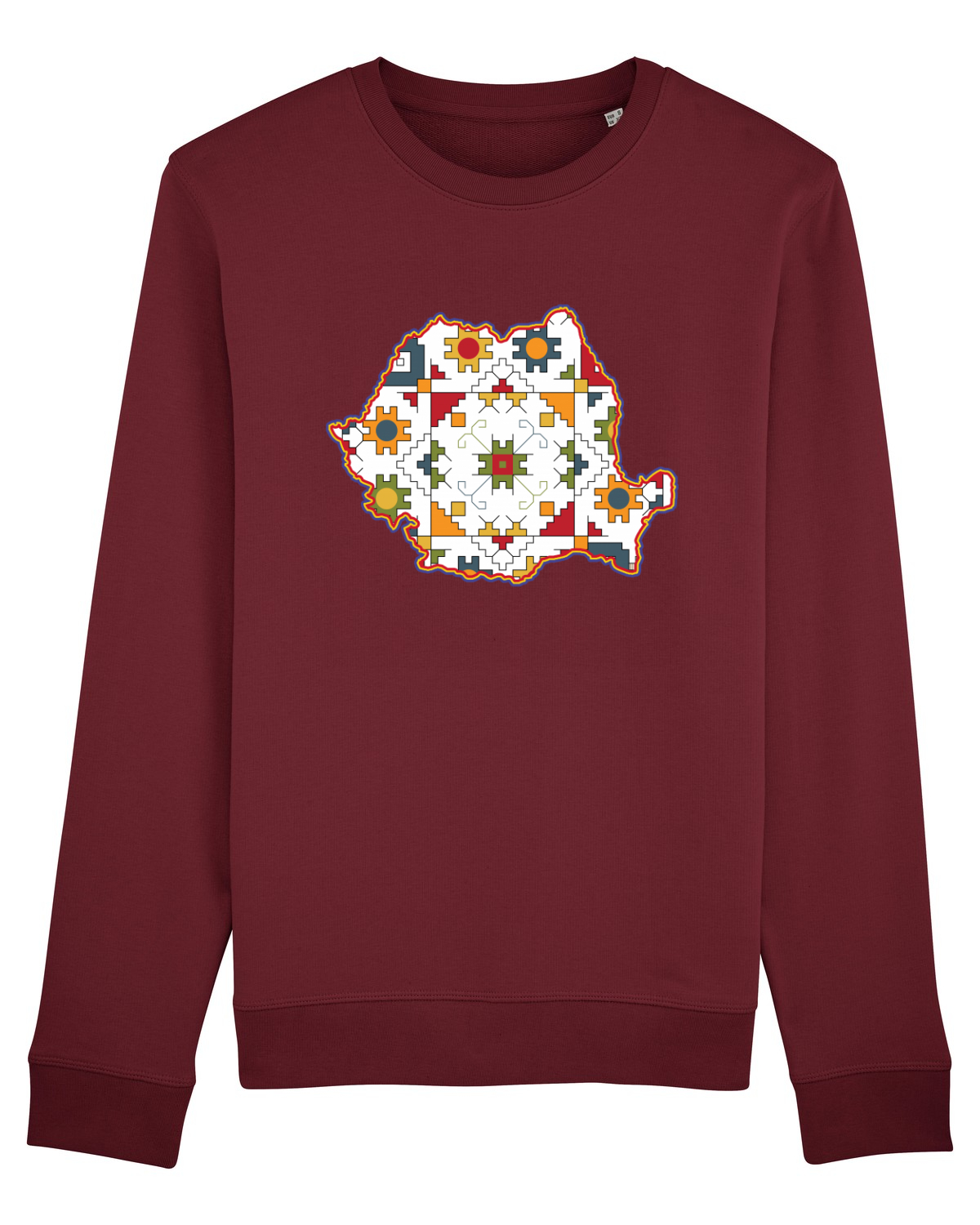 Bluză mânecă lungă Unisex Rise Burgundy