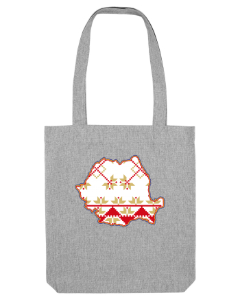 Romania Tricolor Motive Nationale Traditionale Heather Grey