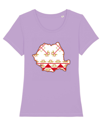 Romania Tricolor Motive Nationale Traditionale Lavender Dawn