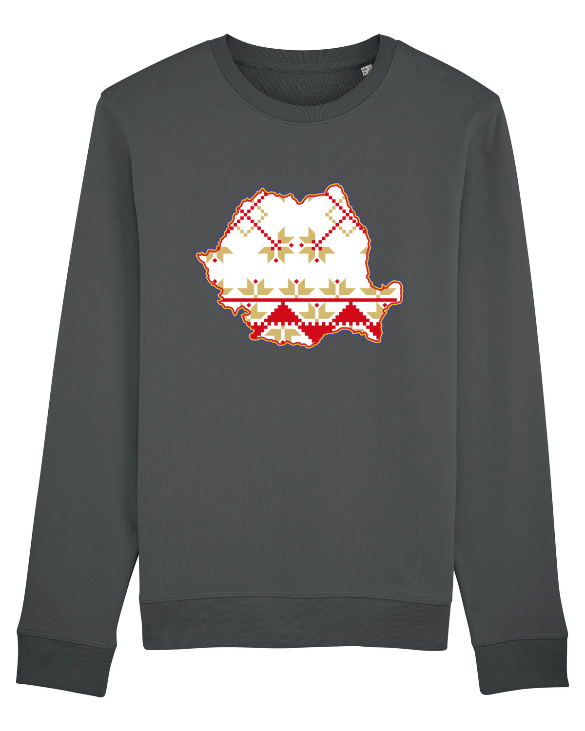 Bluză mânecă lungă Unisex Rise Anthracite