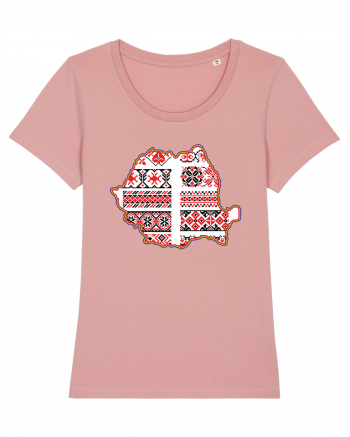 Romania Tricolor Motive Nationale Traditionale Canyon Pink