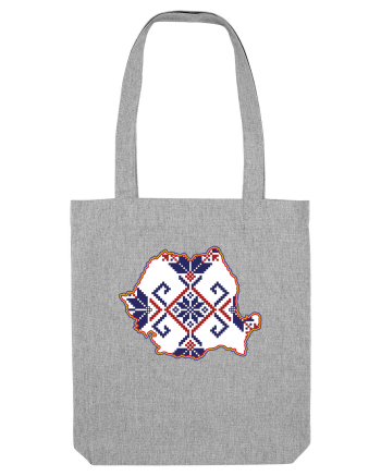 Romania Tricolor Motive Nationale Traditionale Heather Grey